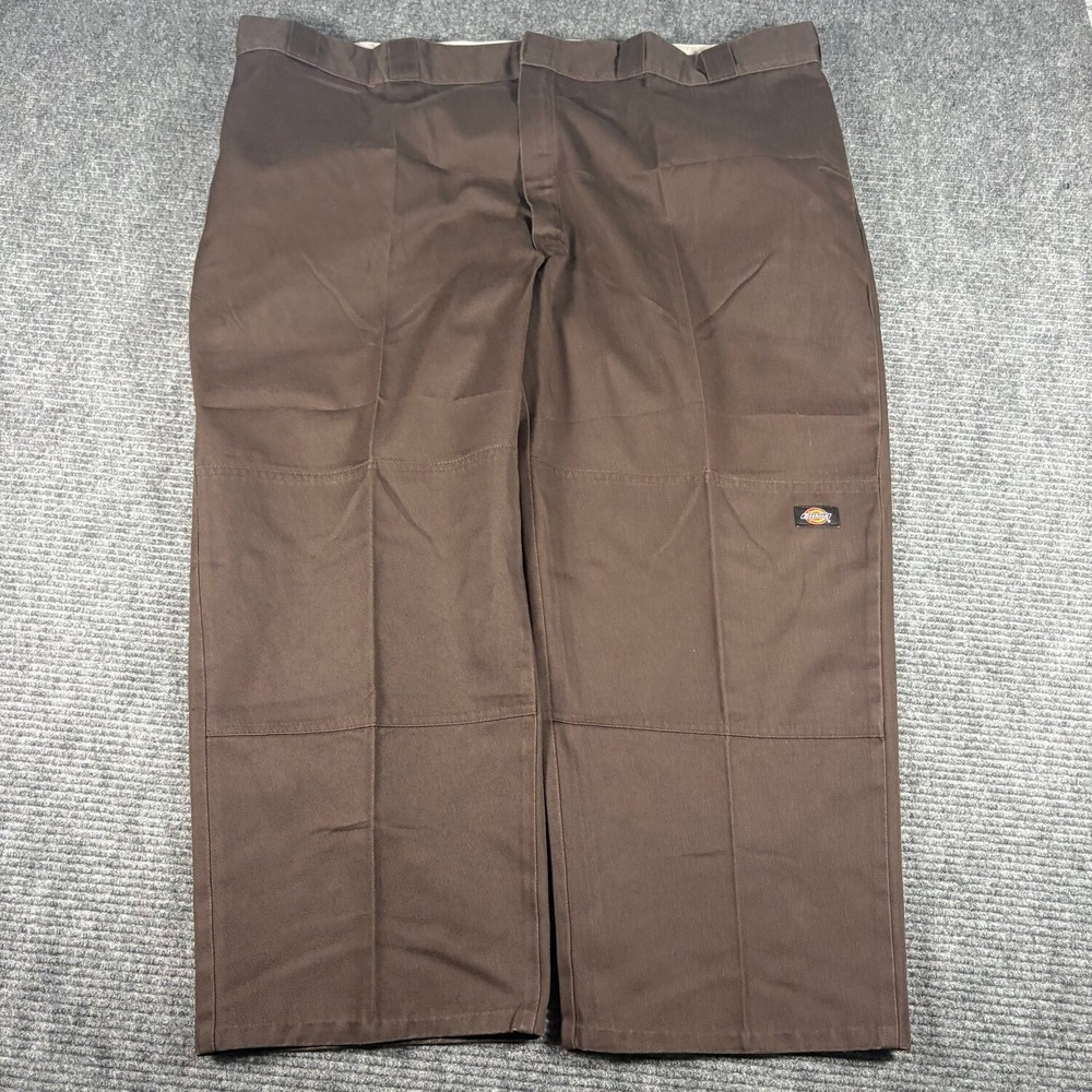 Dickies Double Knee Work Pants Mens 50x26 Brown Excellent Loose Fit Straight Leg